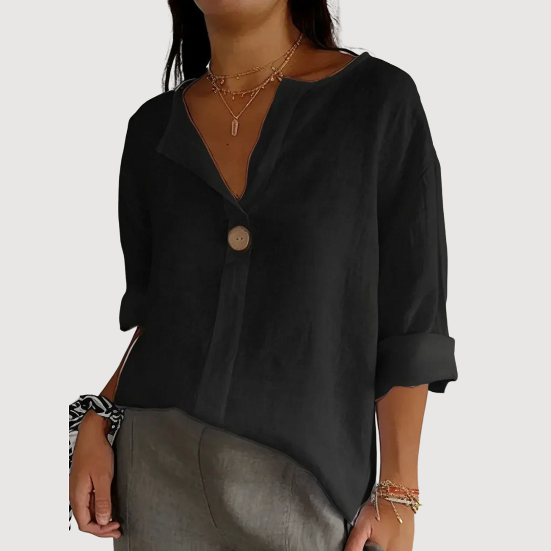 SAPHIRA | Blusa Casual con Cuello V