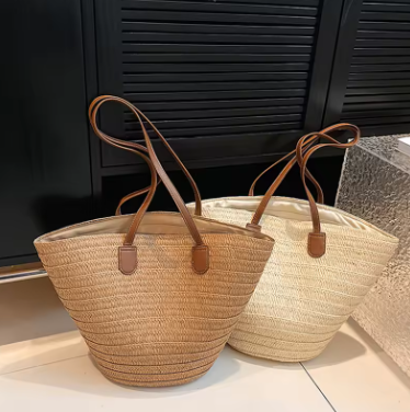 ALMA Bolso de Rafia ambos colores Sahara y Capri — Loopy Wear