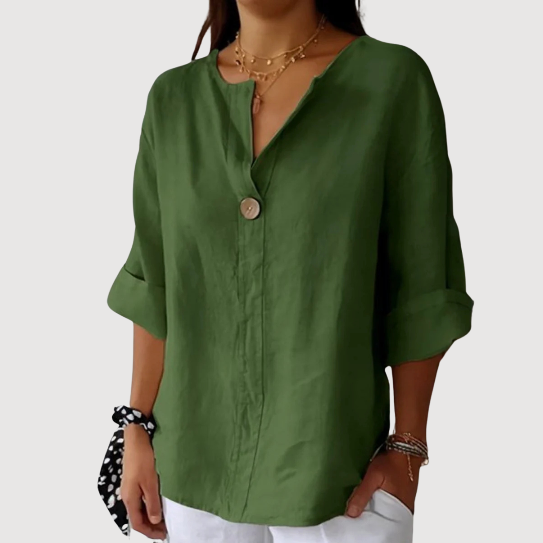 SAPHIRA | Blusa Casual con Cuello V