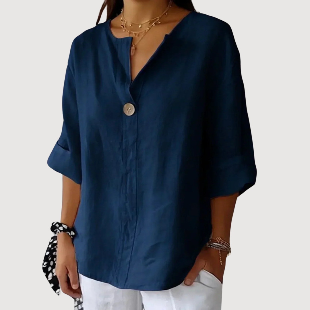 SAPHIRA | Blusa Casual con Cuello V