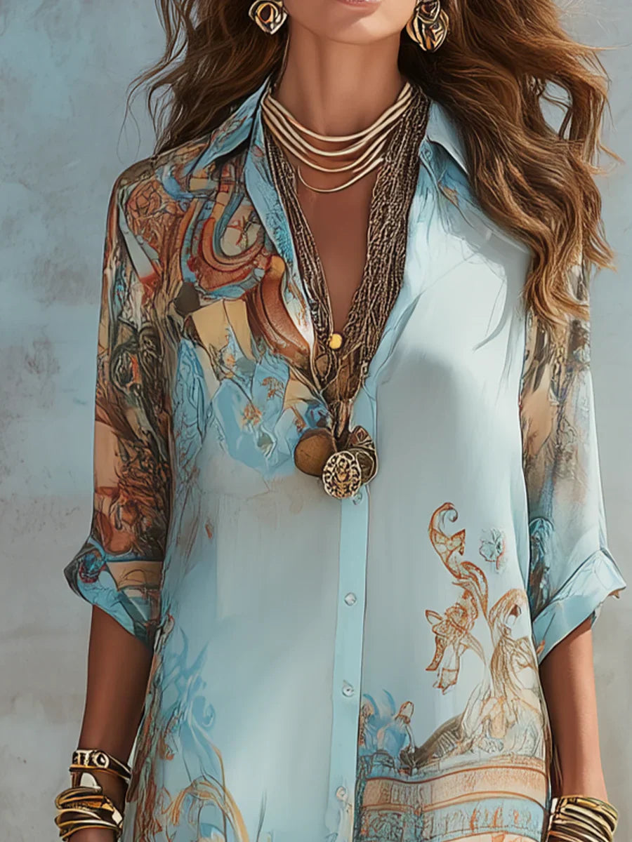 VIENTO Vestido Maxi Fluido detalle tejido y caída — Loopy Wear