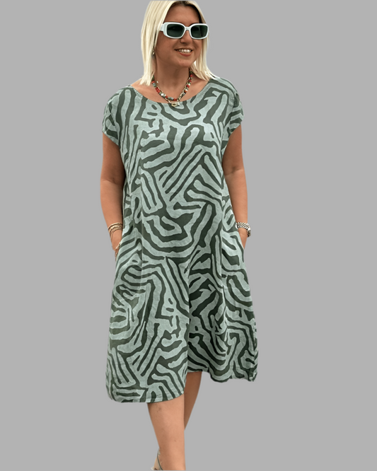 AMARA | Vestido de Verano con Estampado