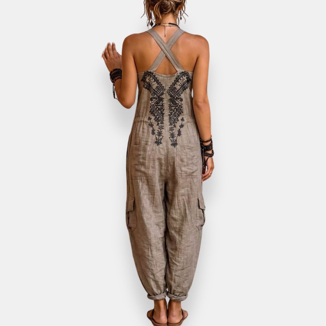BOHEMIA Mono Boho detalle bordados artesanales en el busto — Loopy Wear