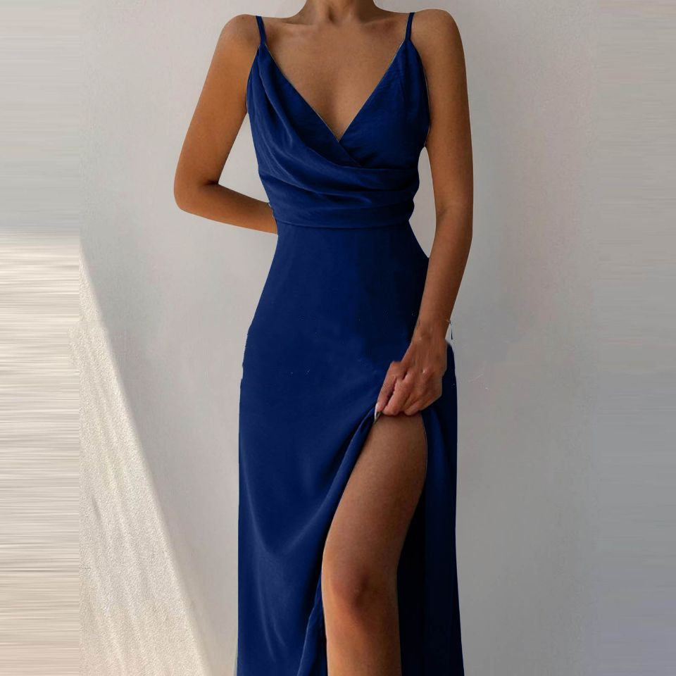 SIRENA | Slip Dress Estampado Escote V