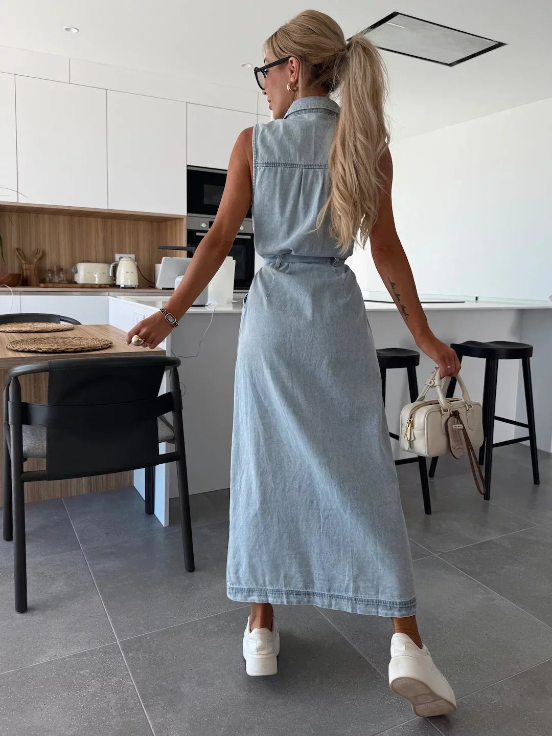 ÍNDIGO | Vestido Maxi Denim de Mujer
