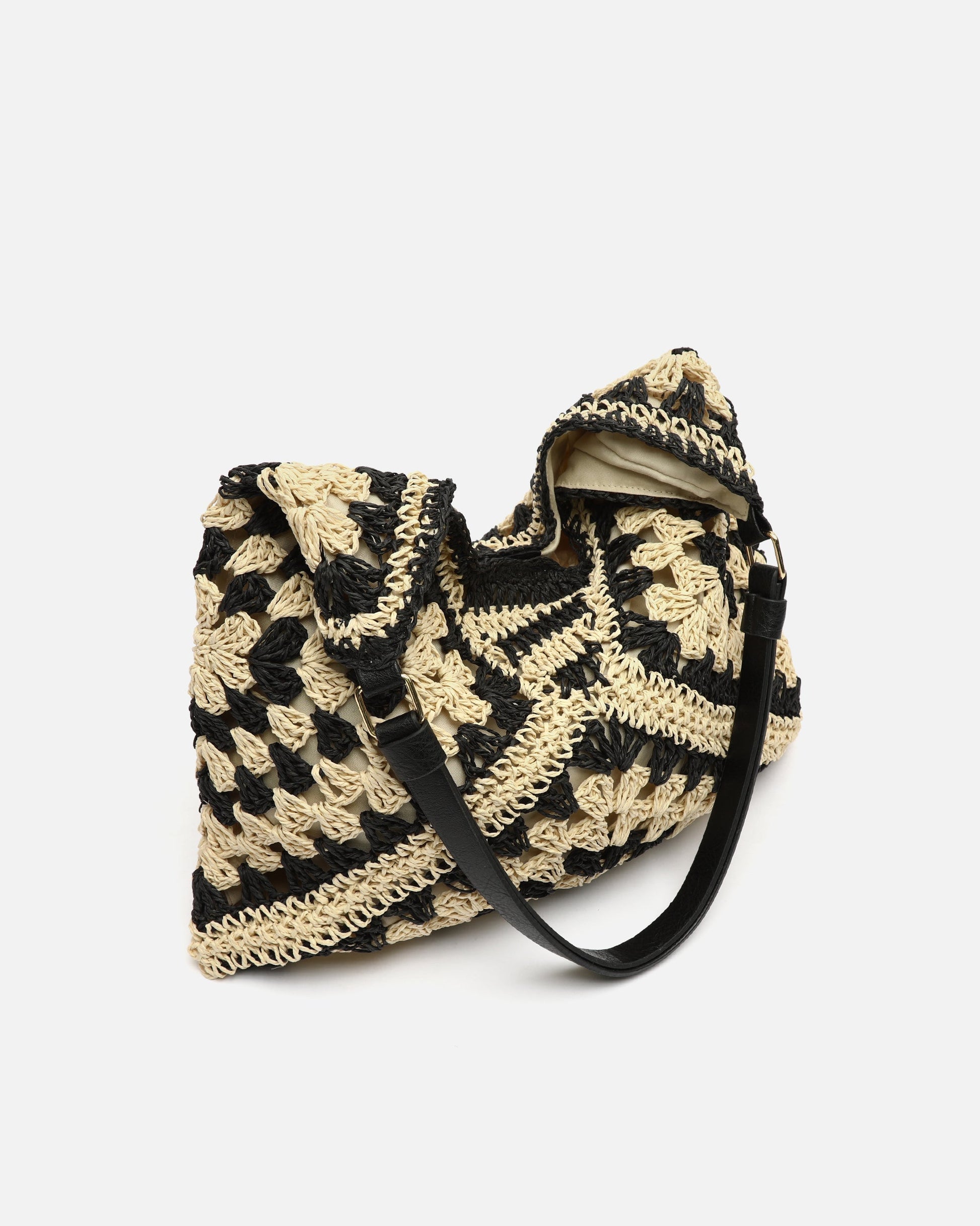 NIDO Bolso Hobo detalle asa efecto piel — Loopy Wear