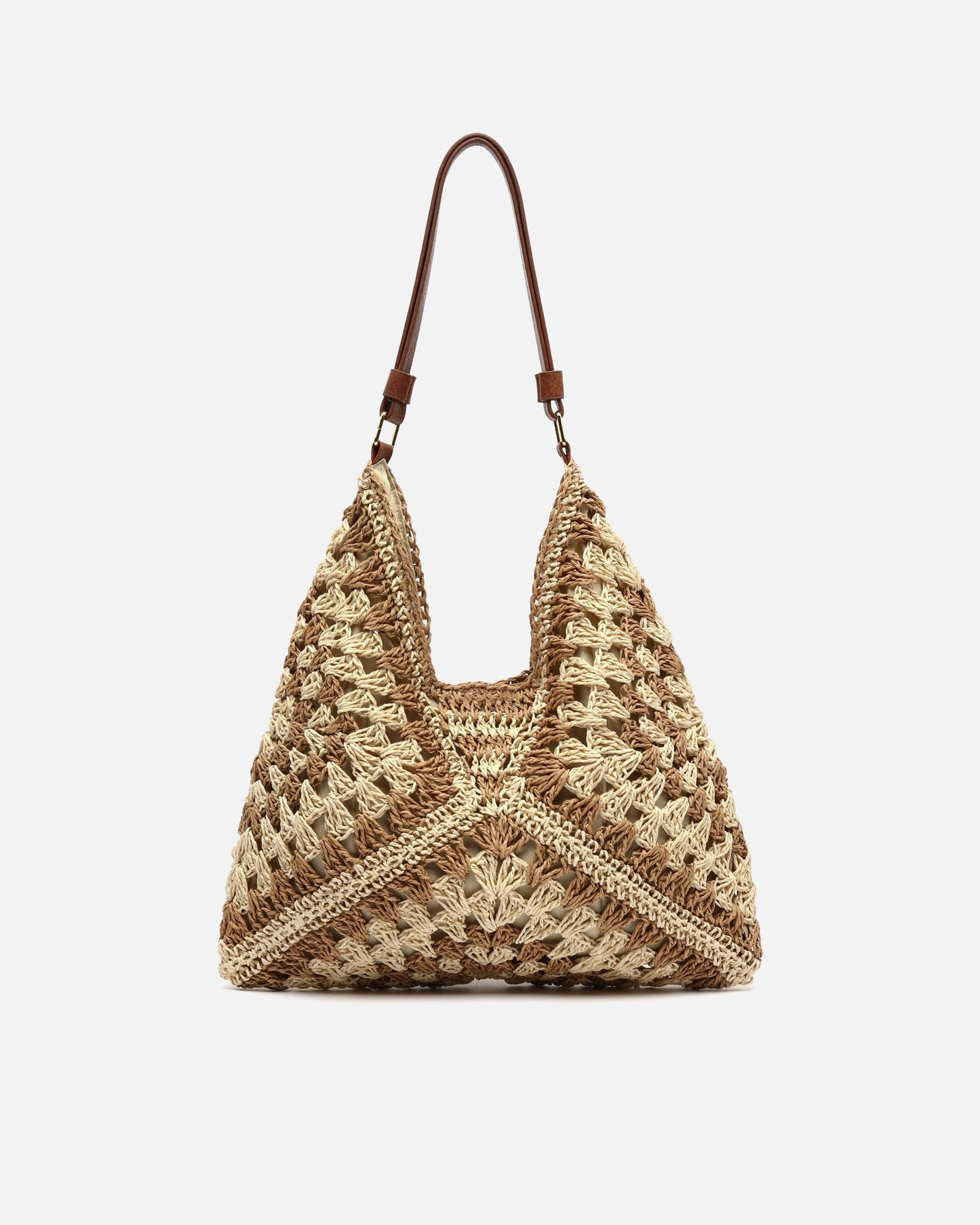 NIDO Bolso Hobo color Vainilla Beige vista frontal — Loopy Wear