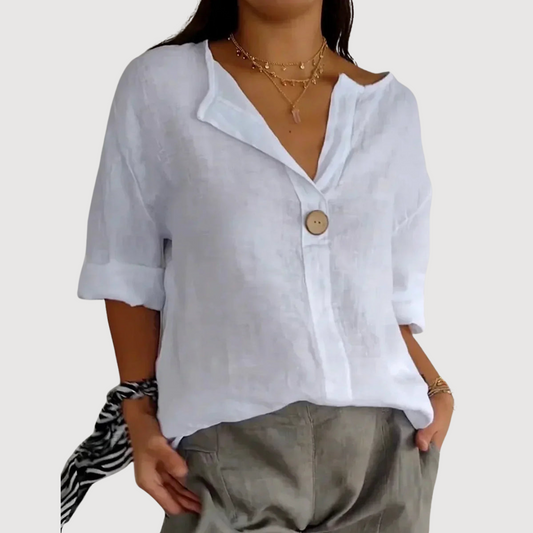 SAPHIRA | Blusa Casual con Cuello V
