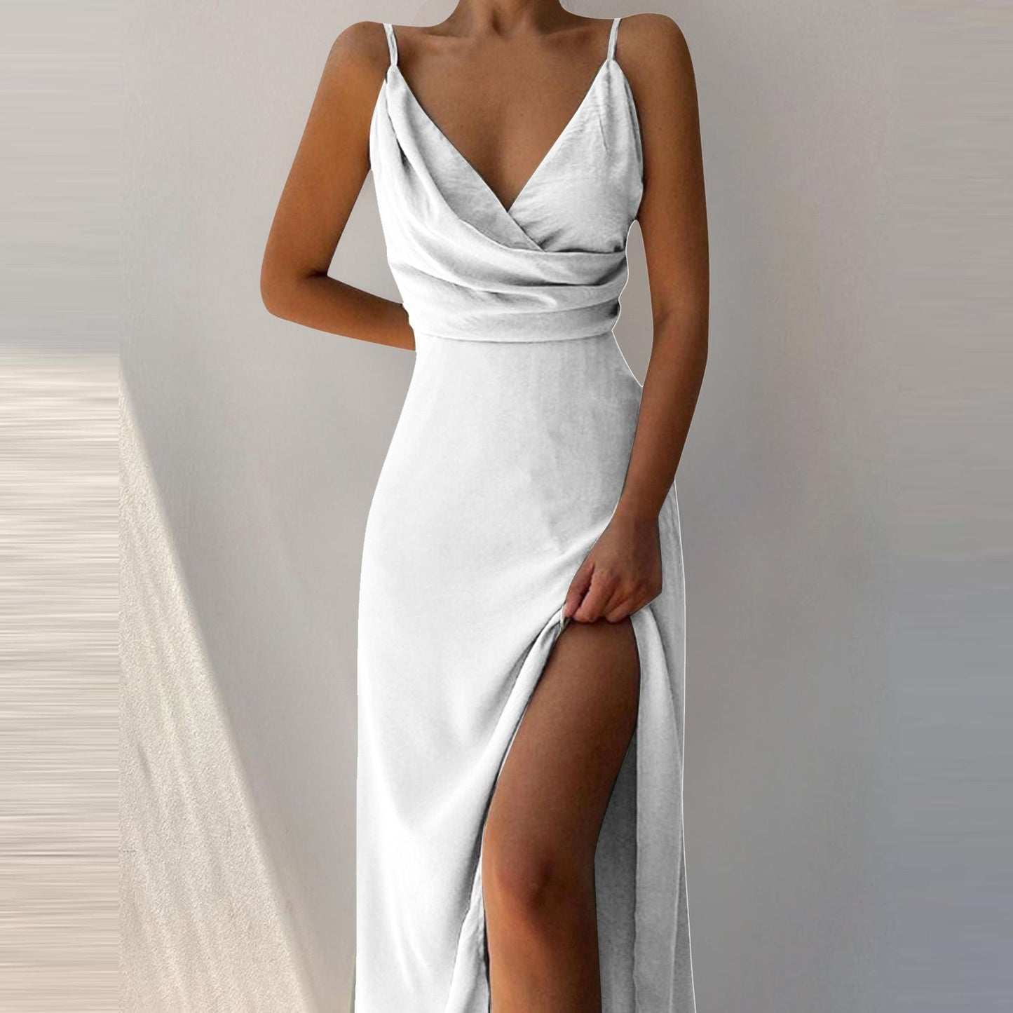 SIRENA | Slip Dress Estampado Escote V