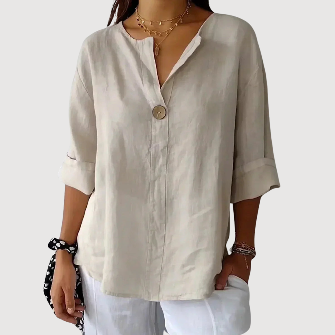 SAPHIRA | Blusa Casual con Cuello V
