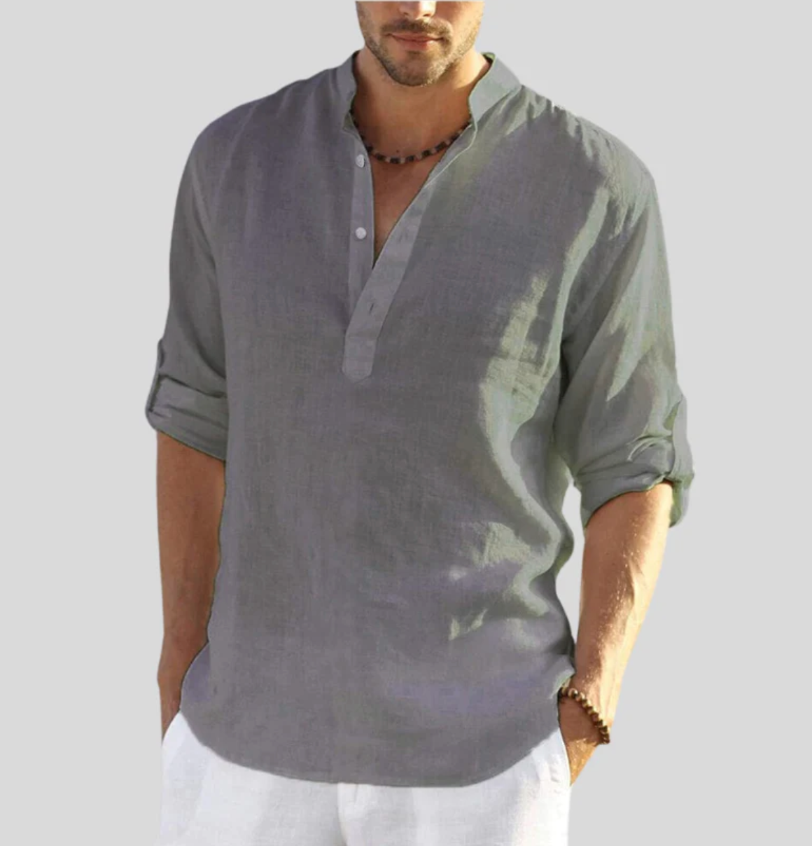 BRISA Camisa de Lino Hombre todos los colores disponibles — Loopy Wear