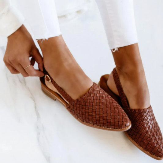 MONICA Zapatos Slip-On Cómodos color Cacao Marrón — Serena Falco