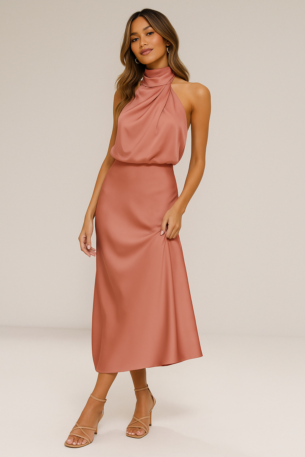GRACIA | Vestido de Satén Elegante