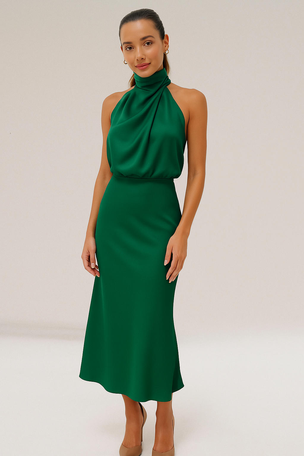 GRACIA | Vestido de Satén Elegante