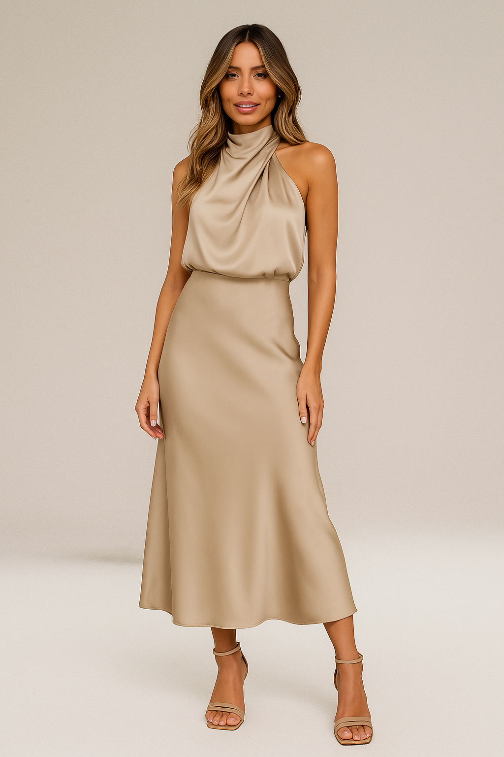 GRACIA | Vestido de Satén Elegante
