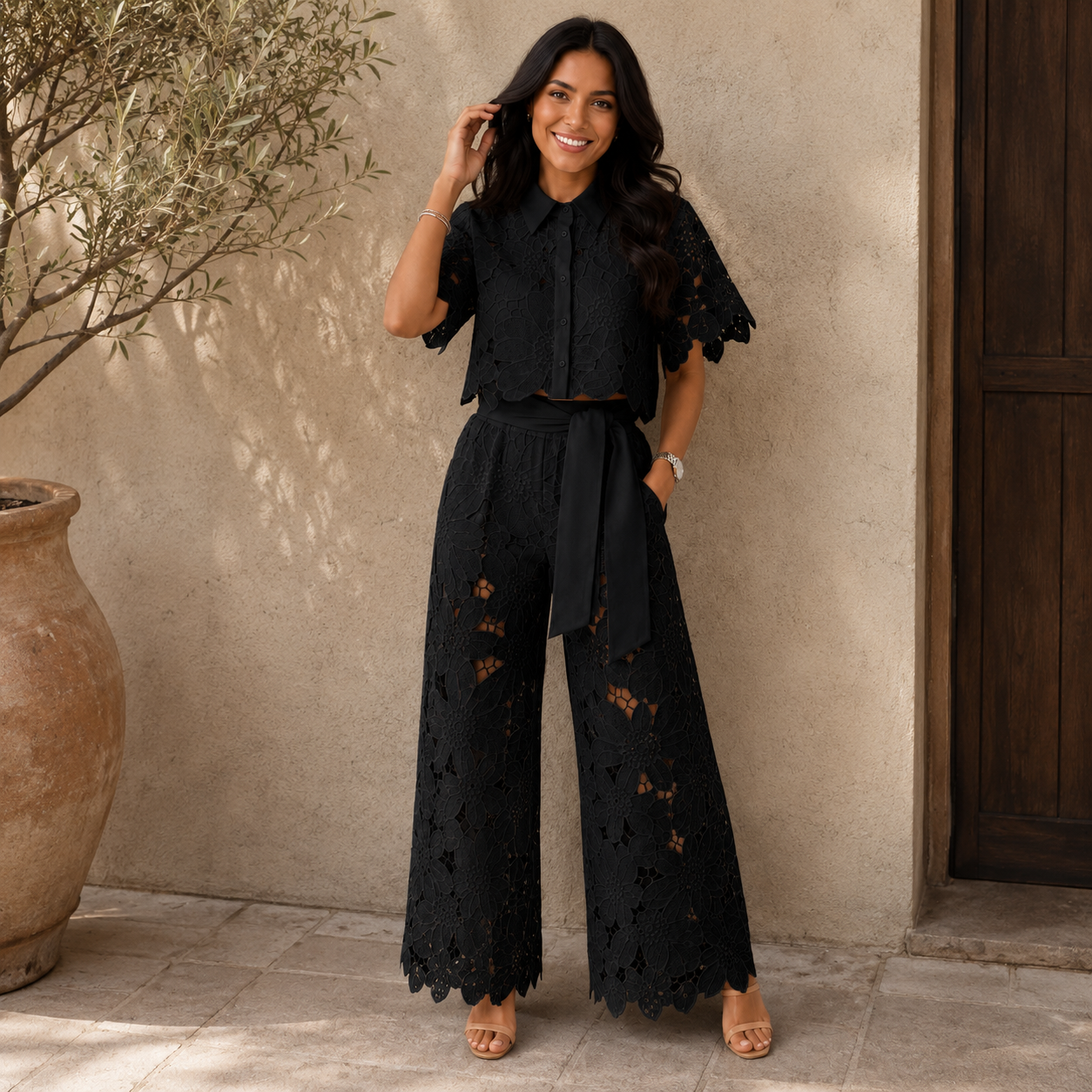 BRISA Conjunto color Noche Negro — Loopy Wear