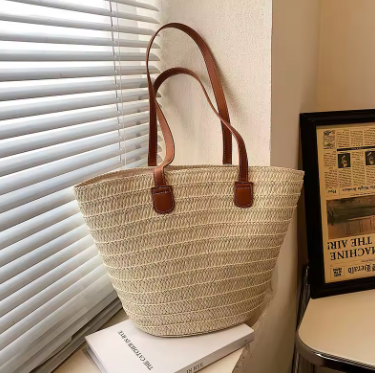 ALMA Bolso Artesanal de Rafia color Capri — Loopy Wear