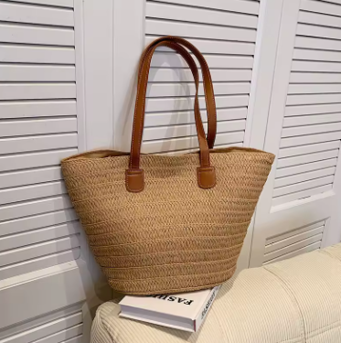 ALMA Bolso Artesanal de Rafia color Sahara — Loopy Wear