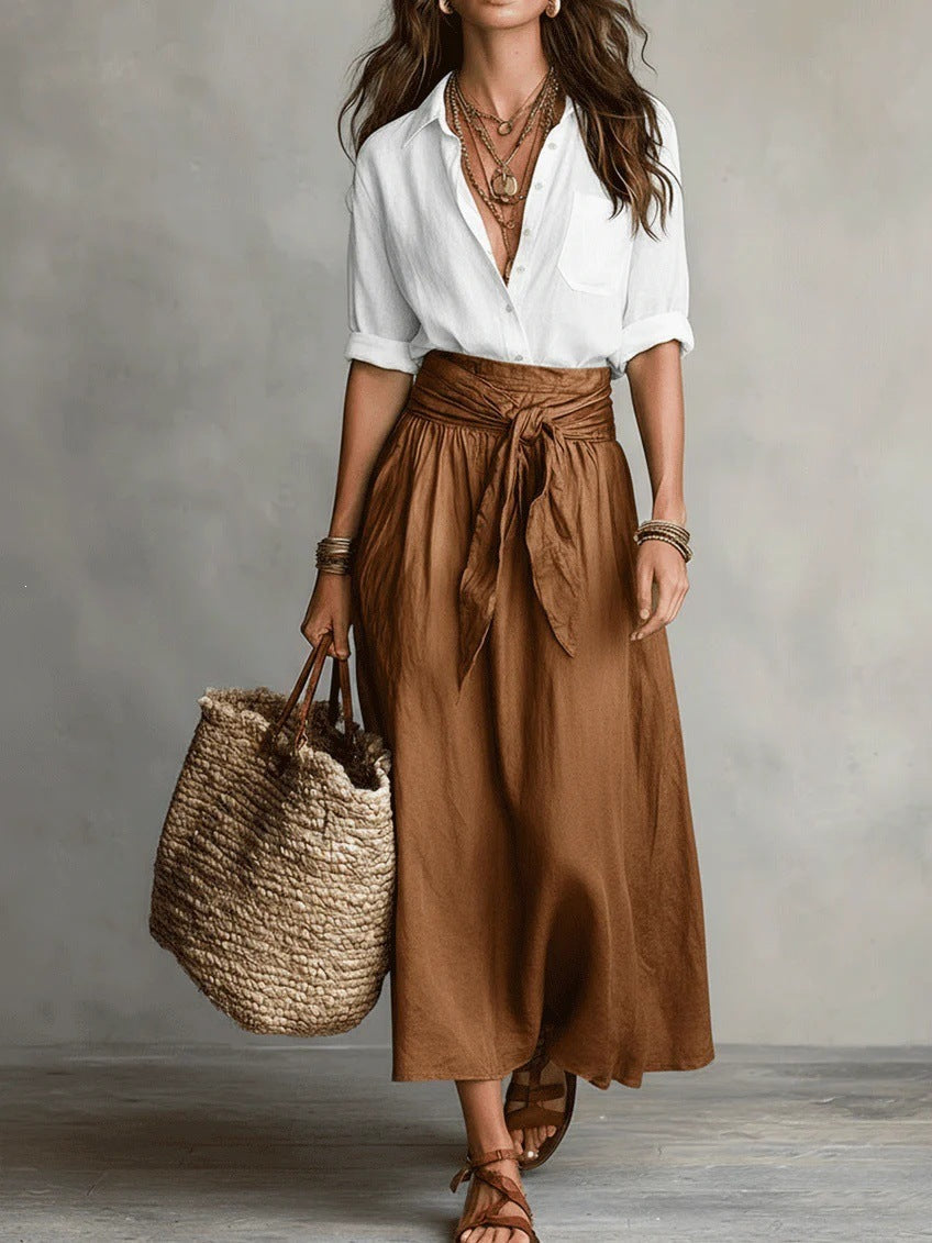 DUETO Conjunto Dos Piezas color Desierto y Volcán Khaki y Rojo — Loopy Wear