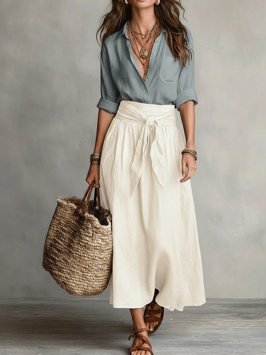 DUETO Conjunto Dos Piezas color Nieve y Selva Blanco y Verde — Loopy Wear