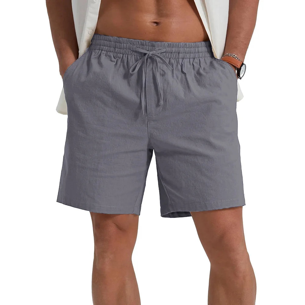 Pantalones Cortos de Lino para Hombre – Frescos, Cómodos y Versátiles