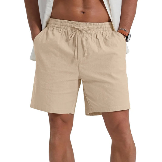 Pantalones Cortos de Lino para Hombre – Frescos, Cómodos y Versátiles