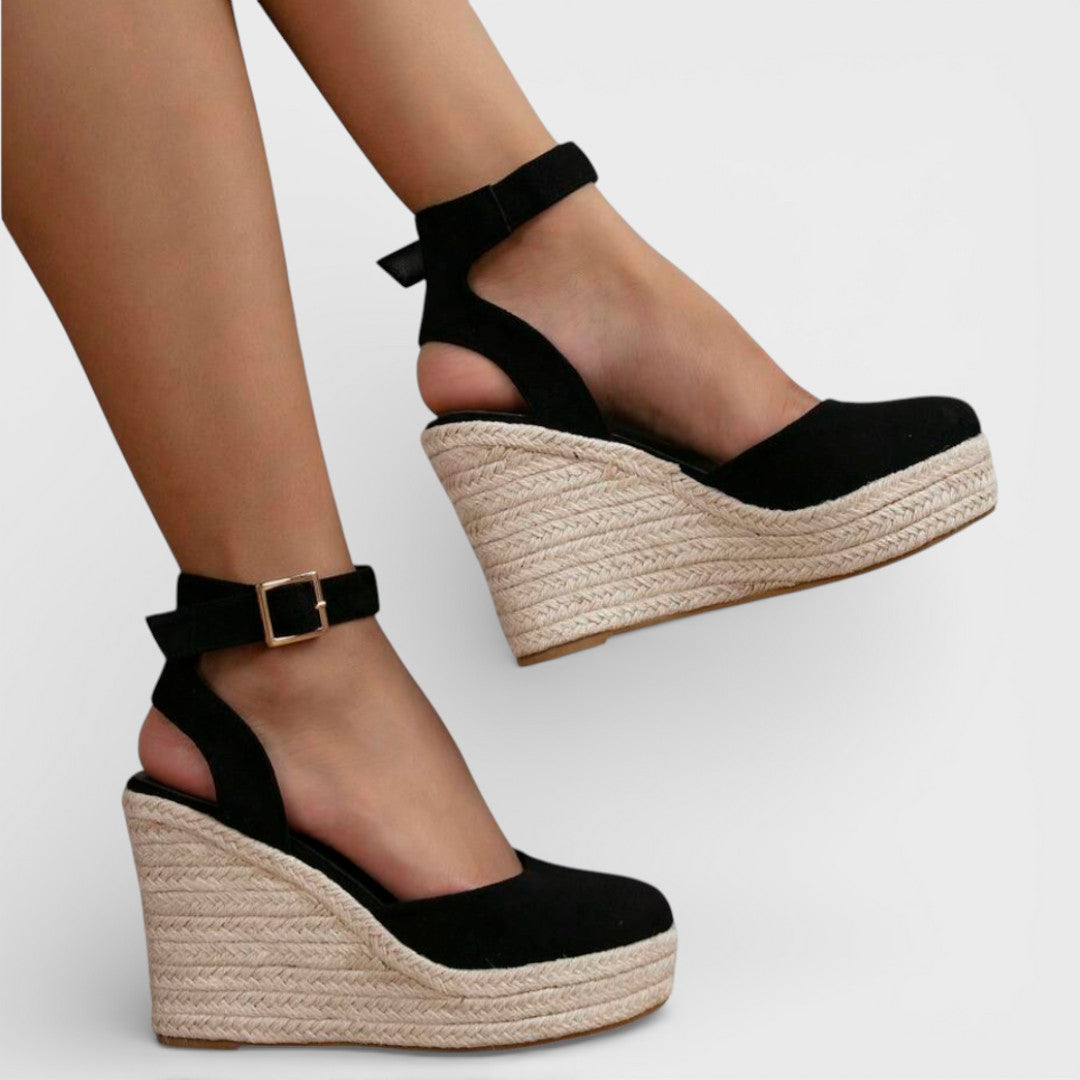 Sandalias Cuña Tejida – Elegancia y Confort para Mujer