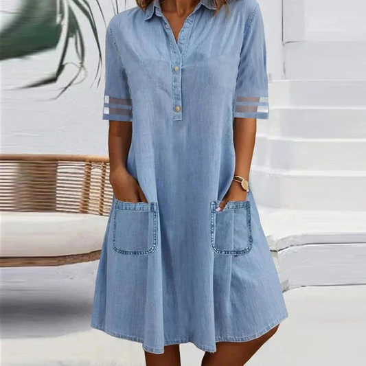 ELVIERA | Vestido Denim Clásico