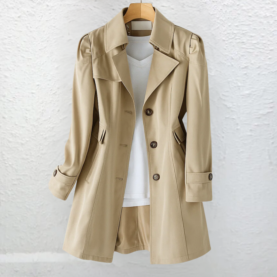 CLÁSICA Gabardina Vintage color Oliva Kaki — Serena Falco