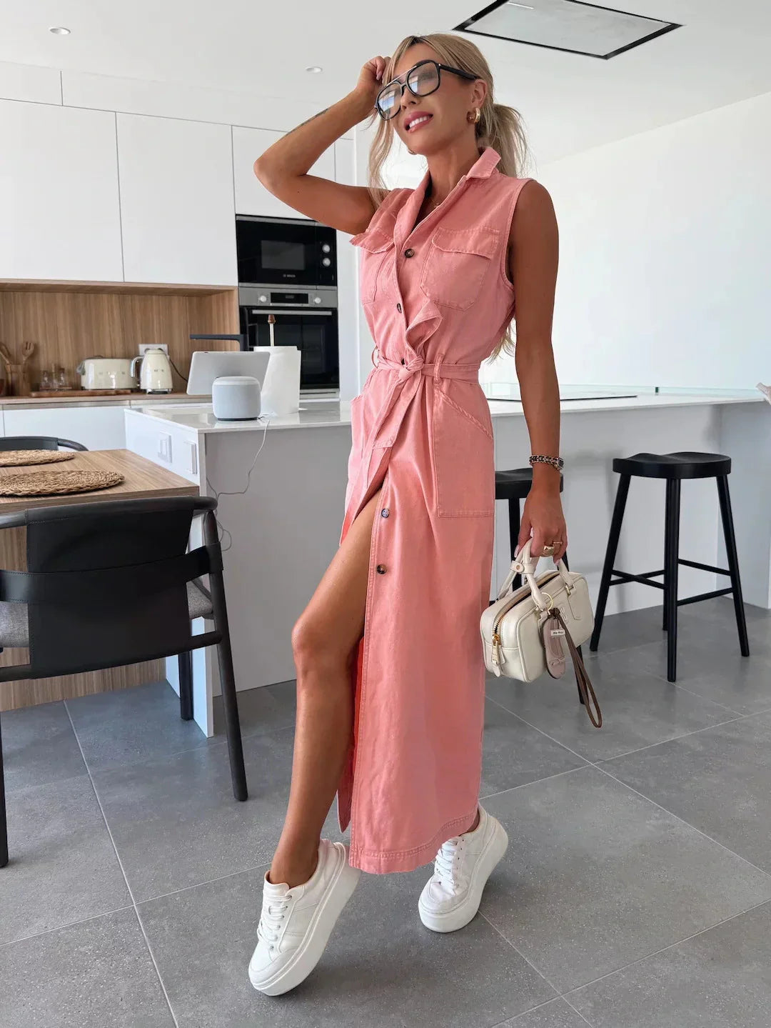 ÍNDIGO | Vestido Maxi Denim de Mujer