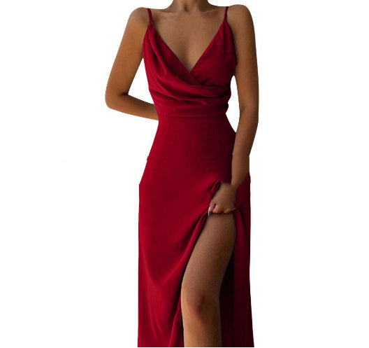 SIRENA | Slip Dress Estampado Escote V