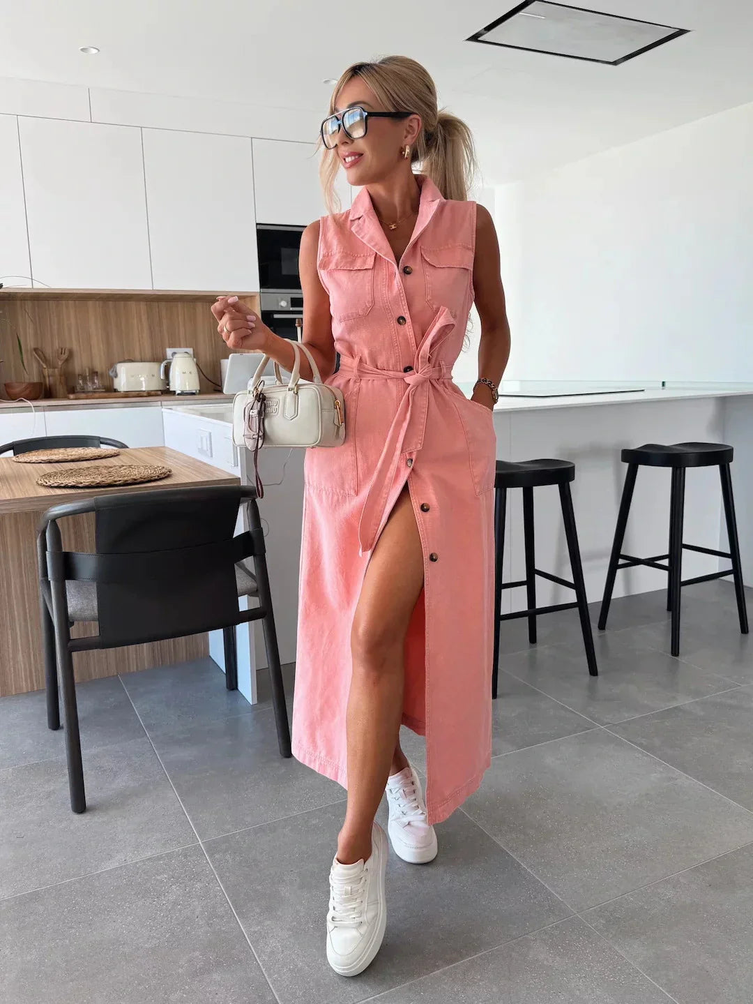 ÍNDIGO | Vestido Maxi Denim de Mujer