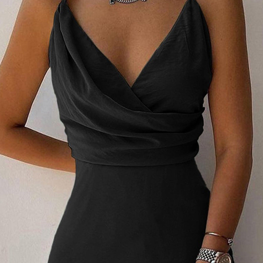 SIRENA | Slip Dress Estampado Escote V