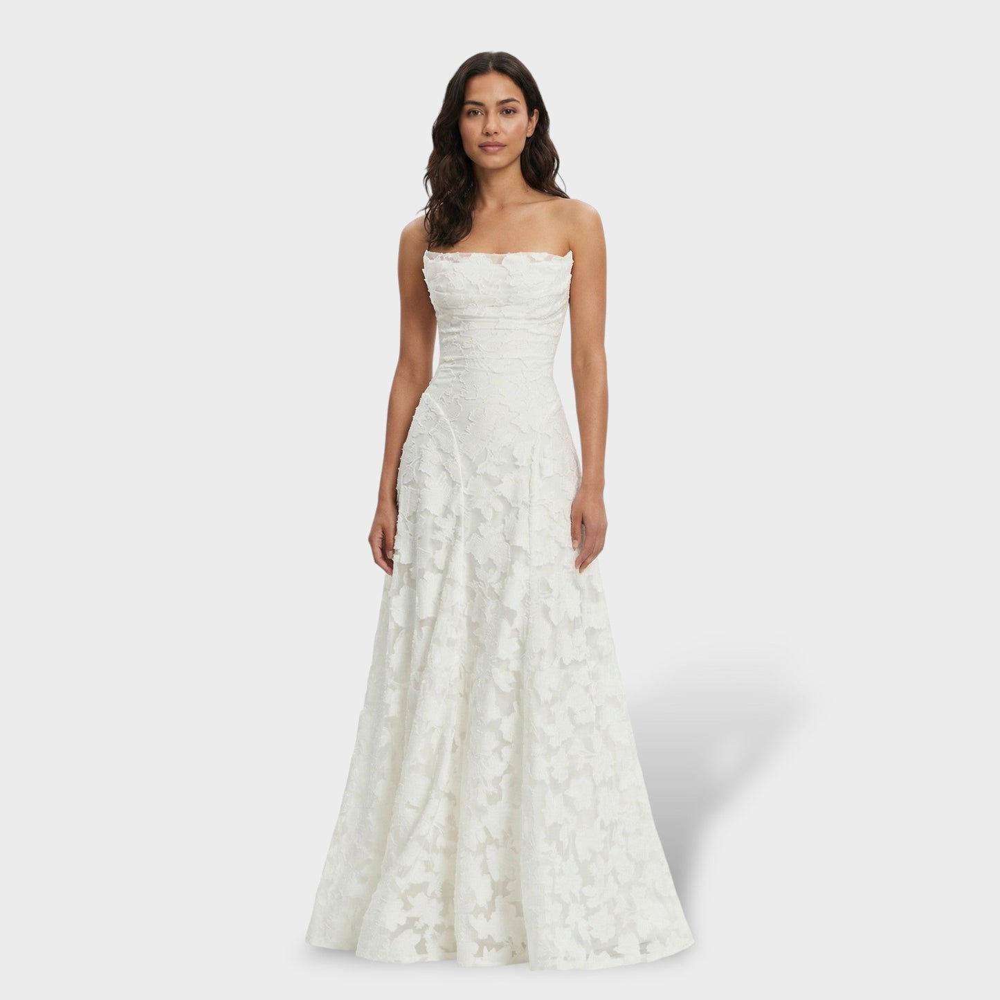 Vestido Floral Espalda Abierta – Largo de Fiesta