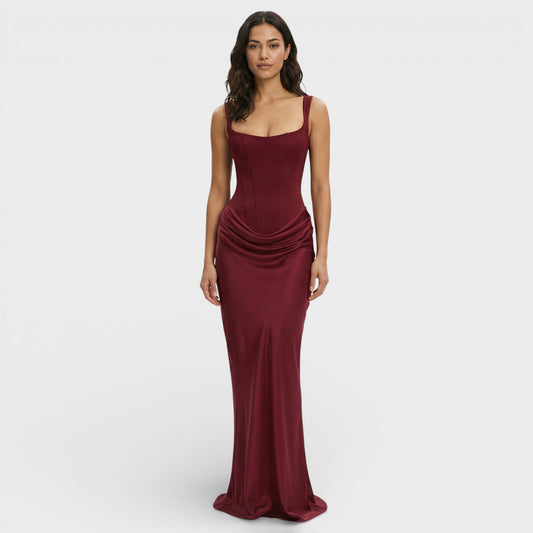 Vestido Largo Espalda Descubierta – Elegancia para Mujer
