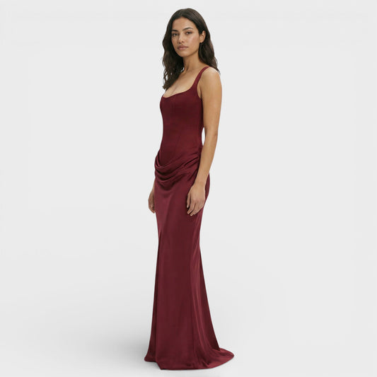 Vestido Largo Espalda Descubierta – Elegancia para Mujer