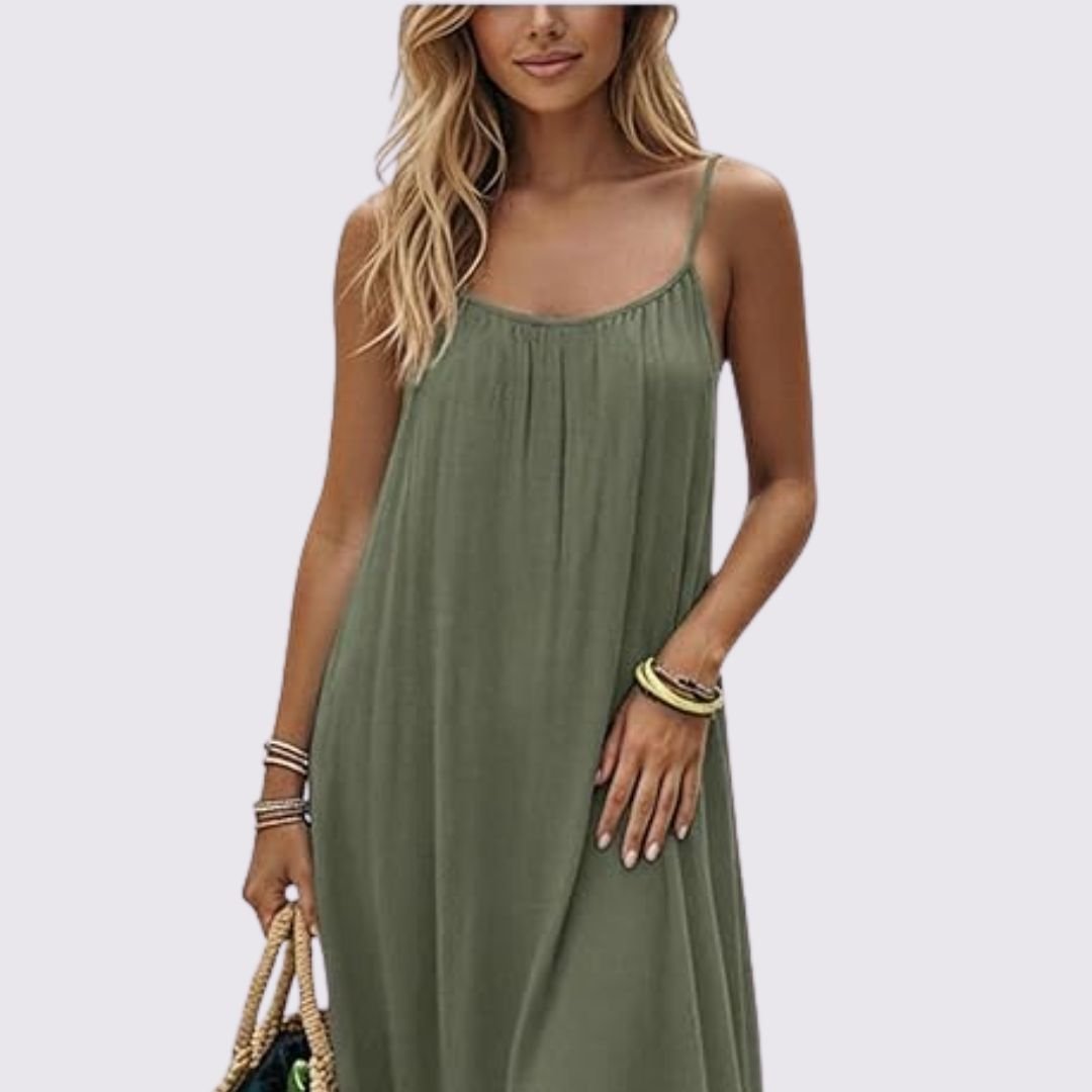 ESPALDA | Vestido con Detalle de Espalda Descubierta Ajustable