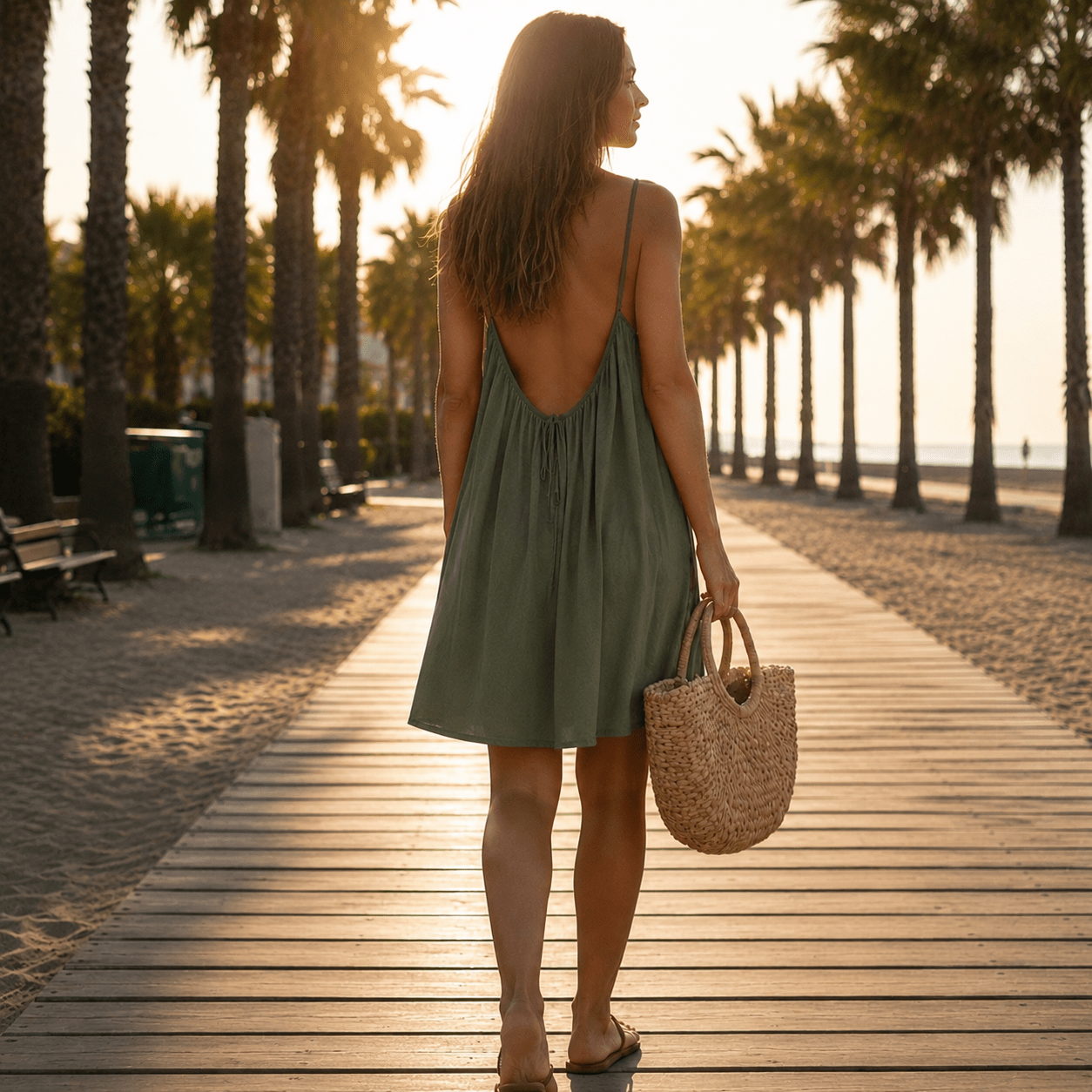 ESPALDA Vestido versión Corto look verano — Loopy Wear